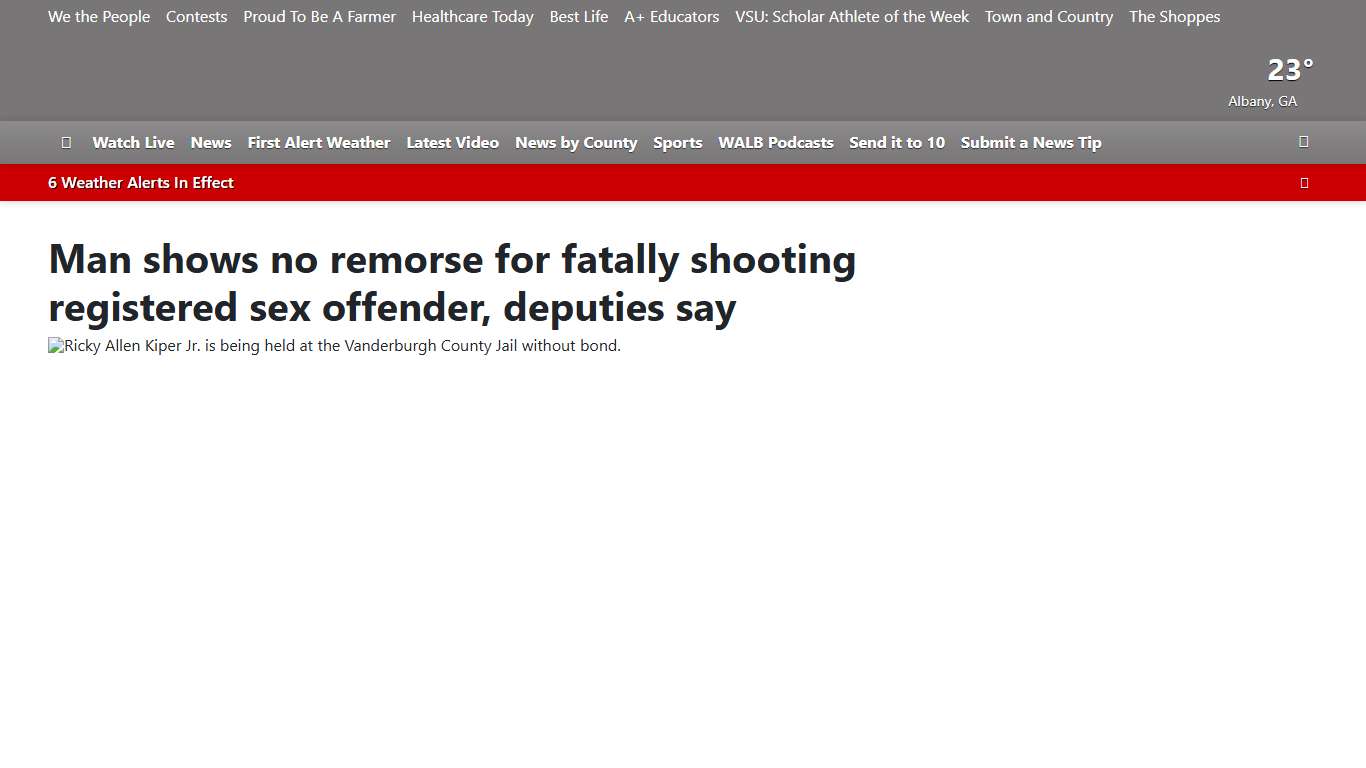 Man shows no remorse for fatally shooting registered sex offender, deputies say